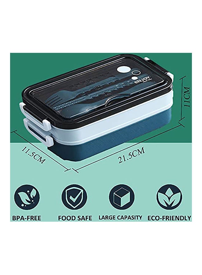 Leakproof Lunch Box Polypropylene Blue 22x12x11cm - Image 4